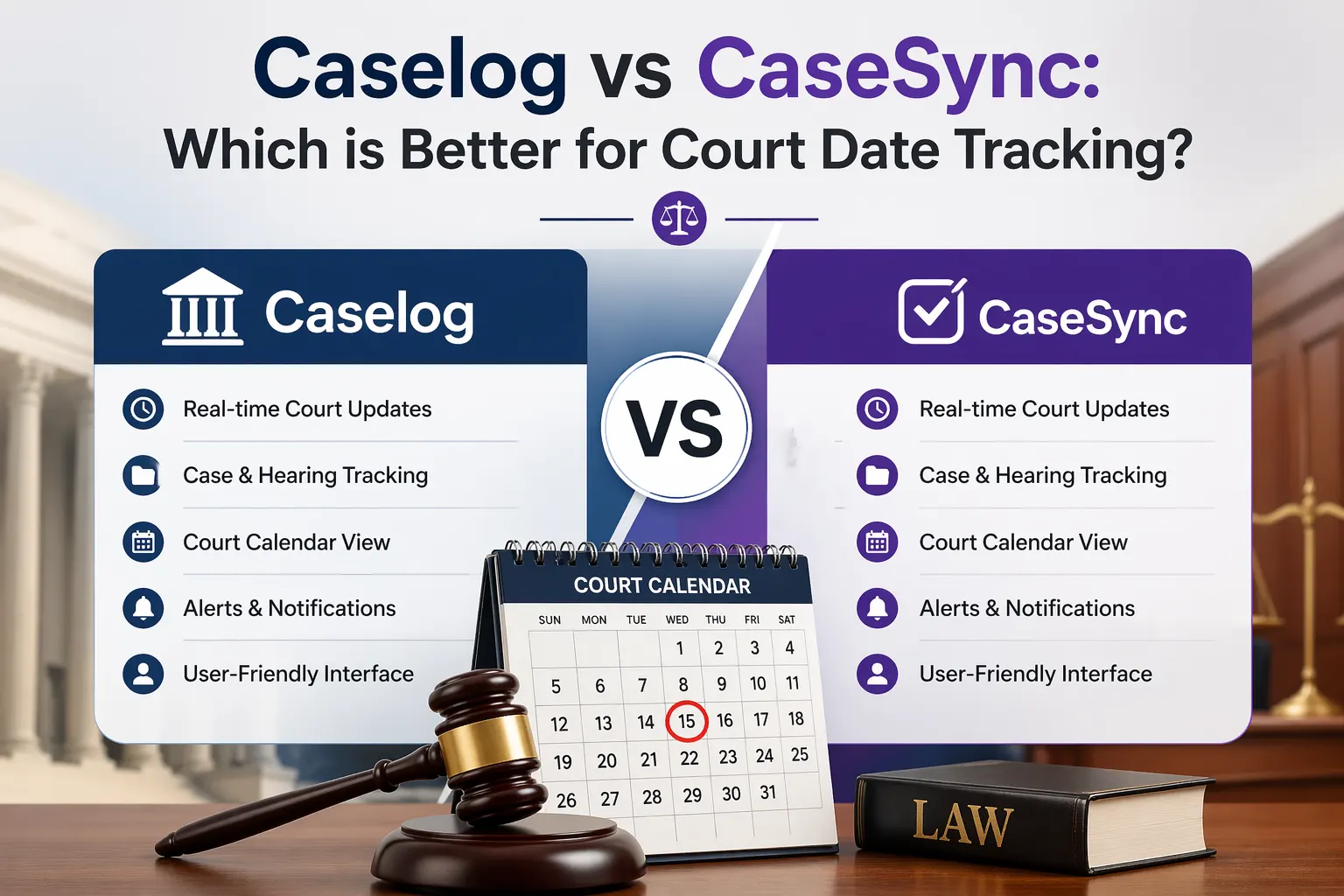 Caselog vs CaseSync: Which is Better for Court Date Tracking?