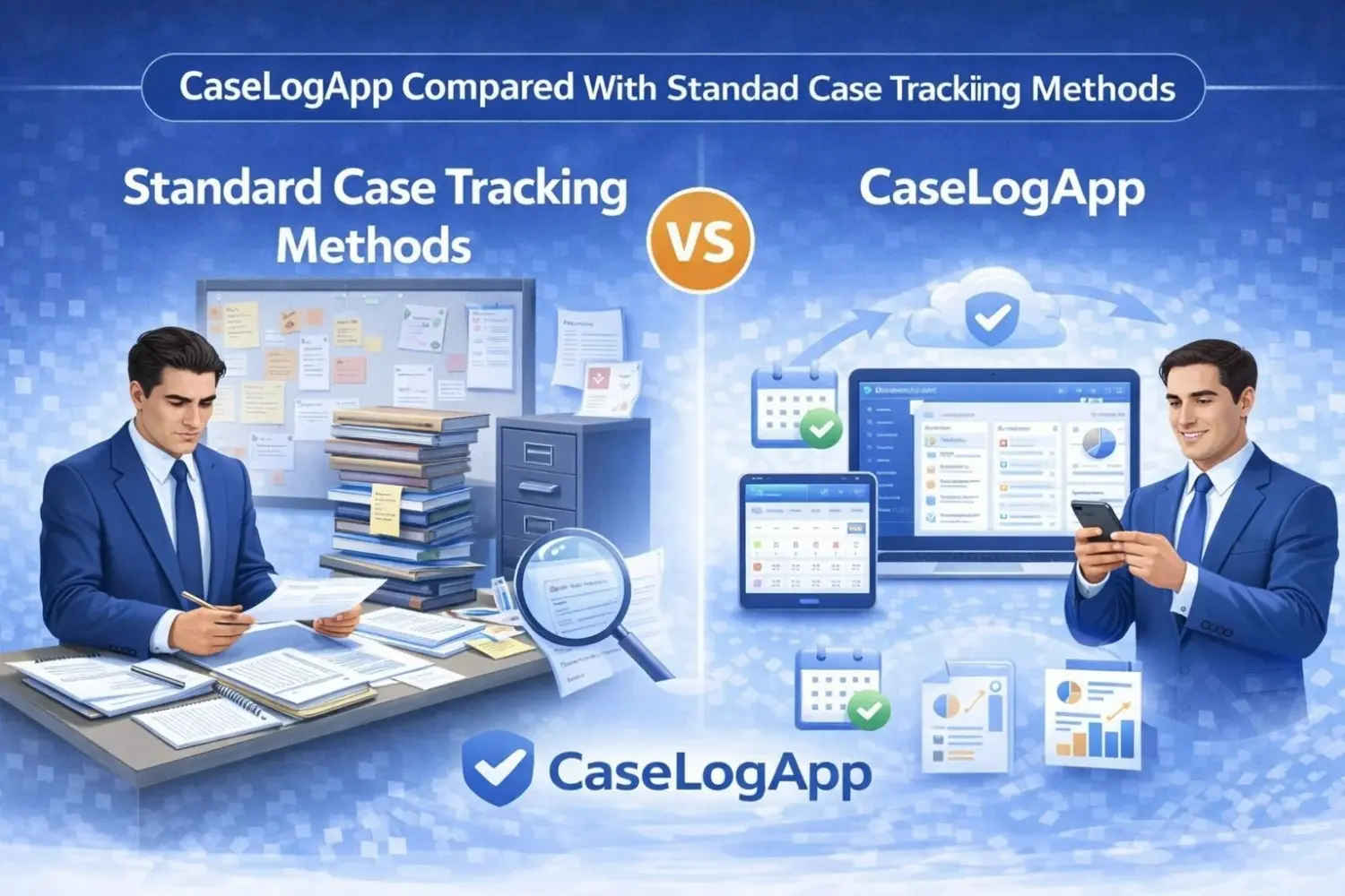 CaseLogApp Compared With Standard Case Tracking Methods
