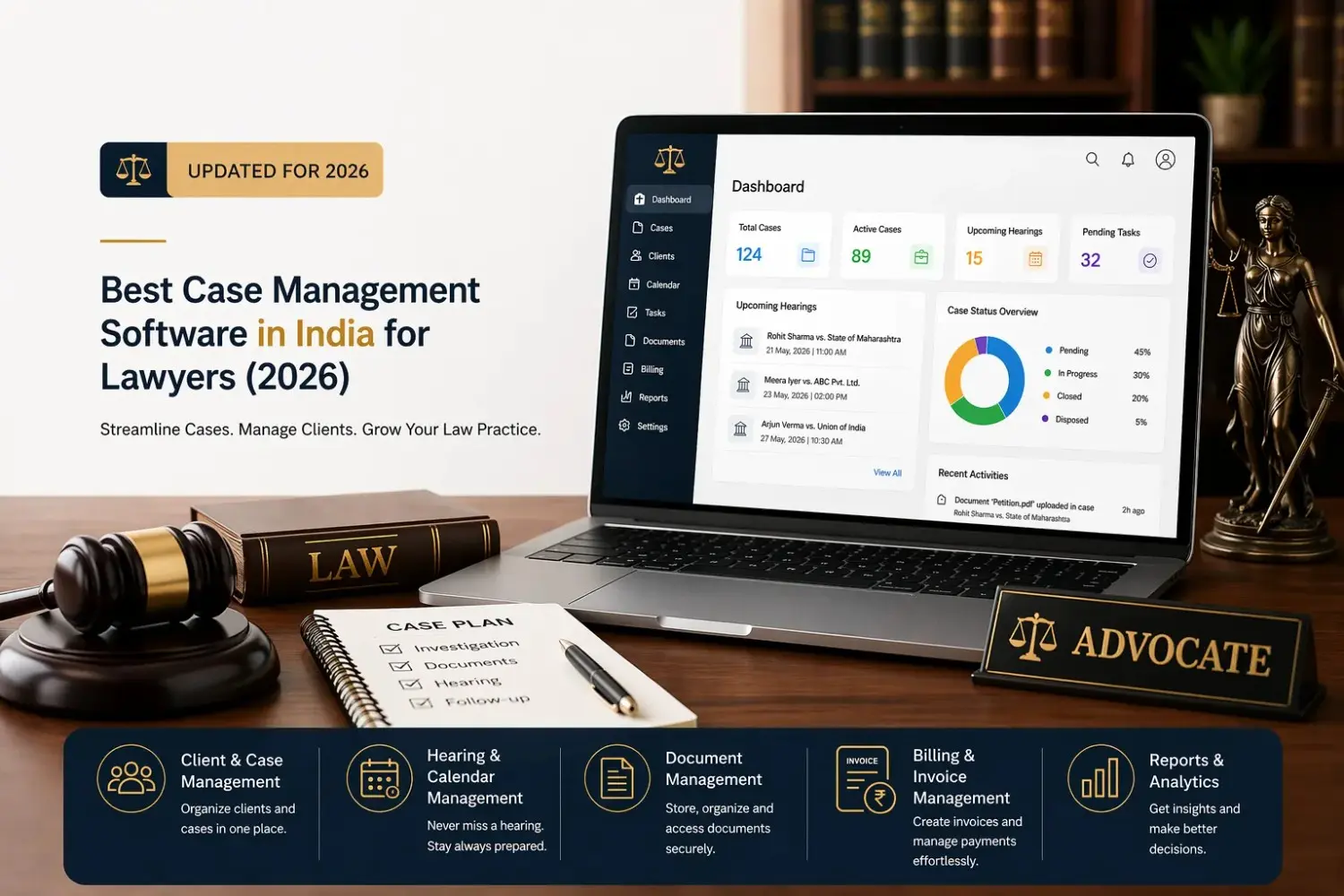 Best Case Management Software in India for Lawyers (2026)