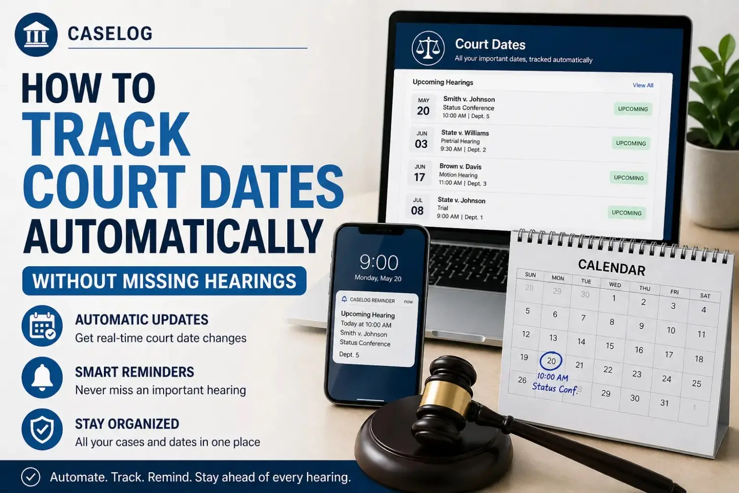 How to Track Court Dates Automatically Without Missing Hearings