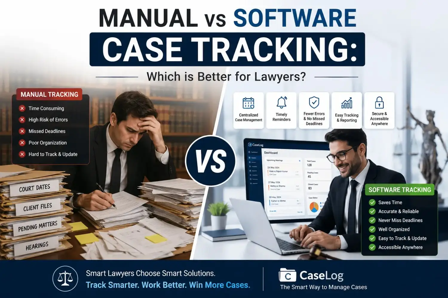 Manual vs Software Case Tracking: Which is Better for Lawyers?